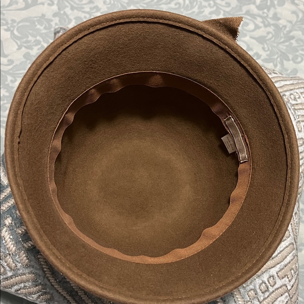 Nordstrom Classic Tan Cloche Hat with Bow - Picture 4 of 6